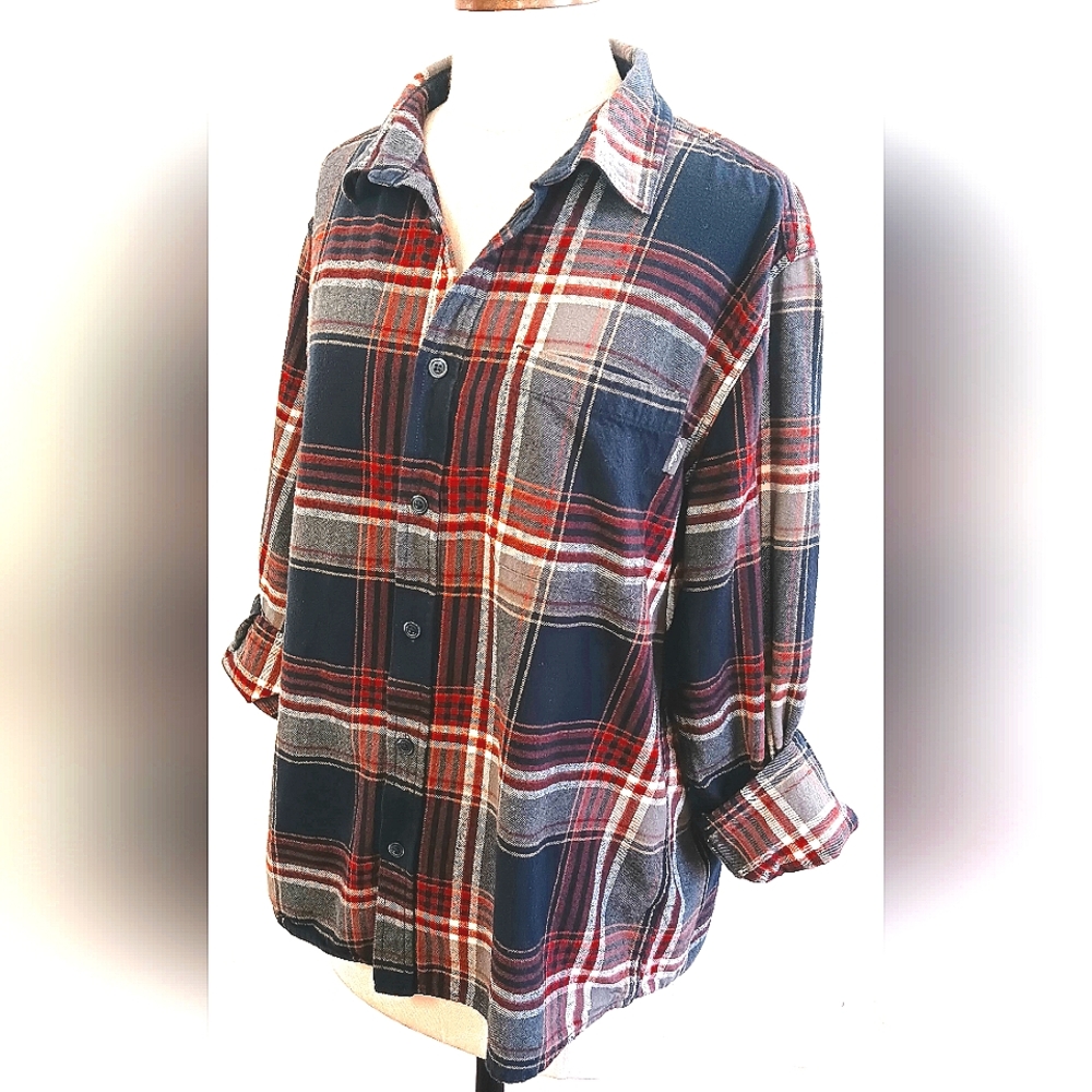 Eddie Bauer XL cotton plaid flannel.